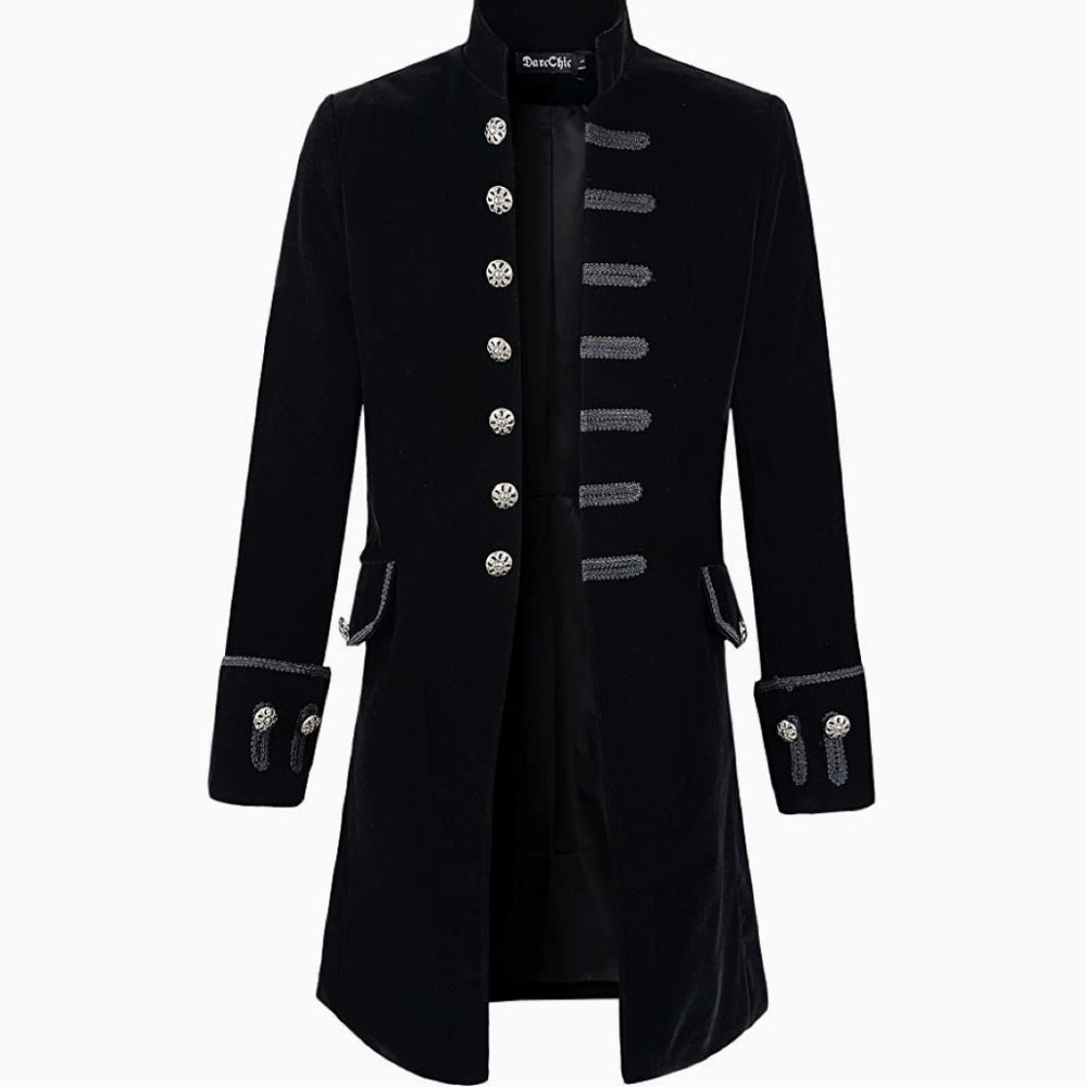 Mens Velvet Colonial Hamilton Coat